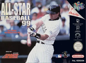 All-Star Baseball 99 (Europe) box cover front